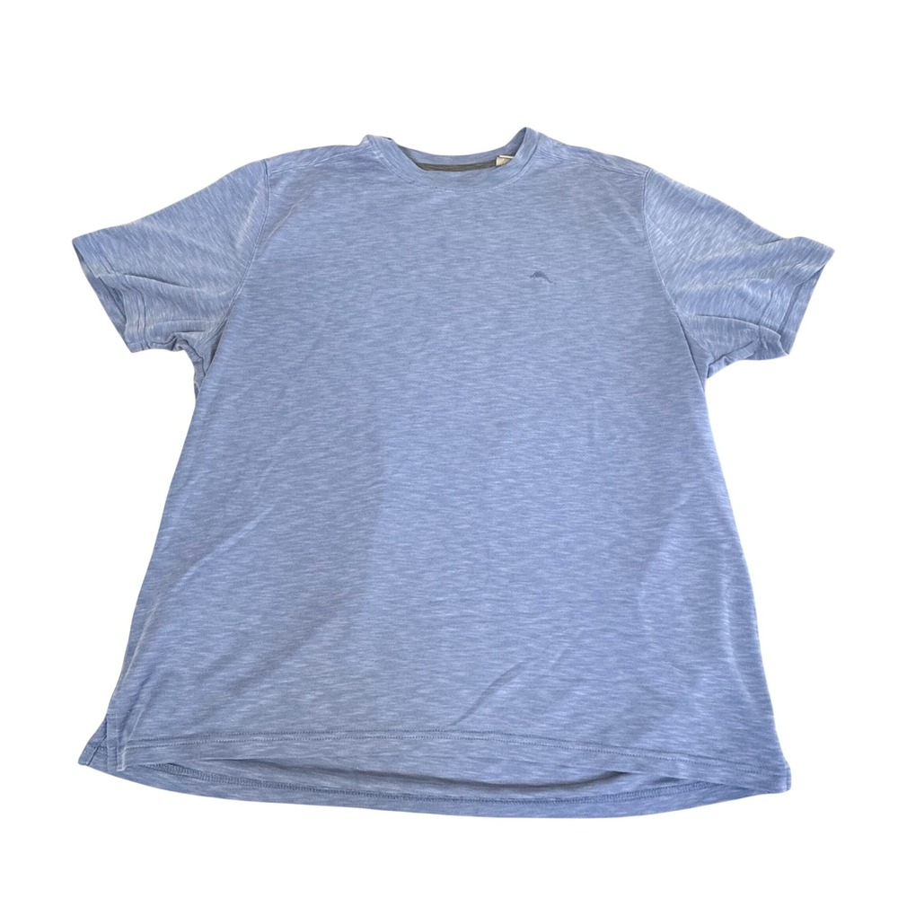 Tommy Bahama T-Shirt‎ Mens XL Short Sleeve Marlin Logo Modal Blend Coastal Blue